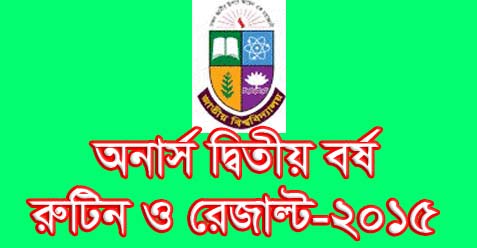 Nu.edu.bd/results sms Honors 2nd Year Result 2015