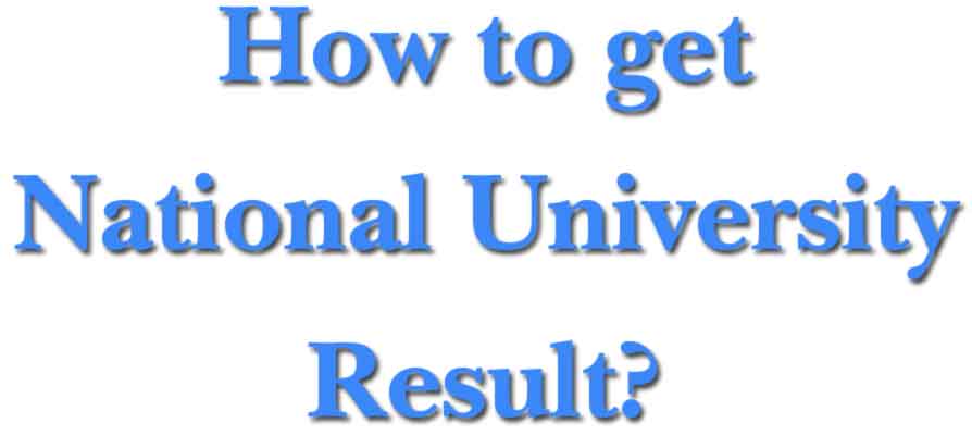 National university result